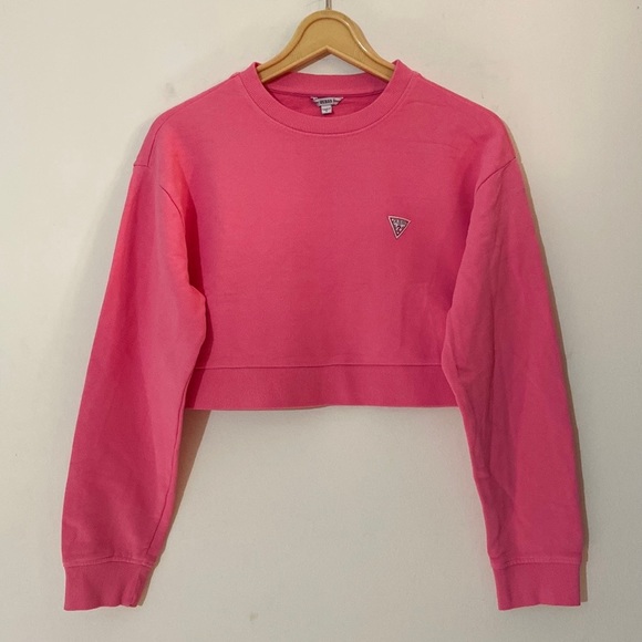 Guess Tops - GUESS CROP SWEATSHIRT - Buy Bow Price